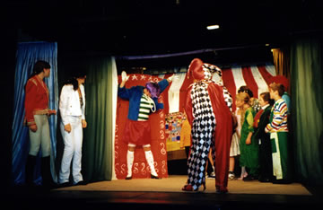 Sadie Spangle's Circus-knife throwing